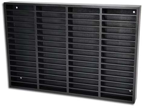 Protected Musikkassetten Holzregal Deluxe schwarz