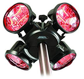 La Hacienda Heatmaster Popular U3-R20 - Parasoll Tripod Mounted - Short Wave Infrared - 1800w,Black