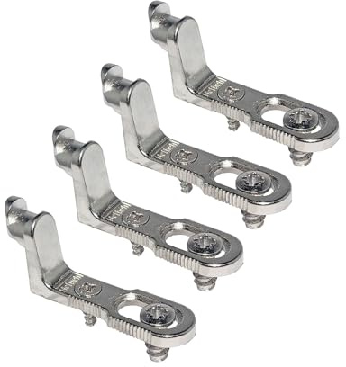 Hettich Rückwandverbinder RV 1, 16 Stück, Wanddicke bis 5 mm | Guss vernickelt, Artikelnummer 62445