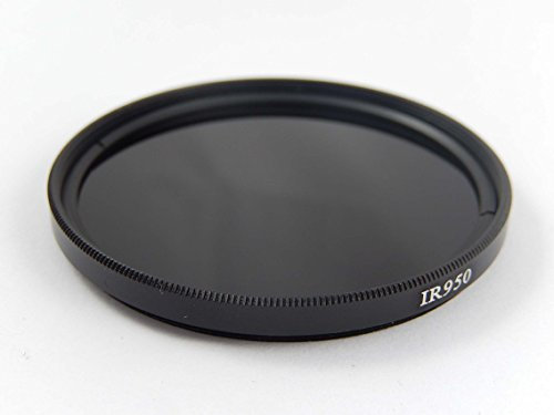 vhbw Filtre Infrarouge Universel 950nm pour Compatible avec objectifs d'appareils Photos de Filetage 46mm - Filtre IR Circulaire, Noir