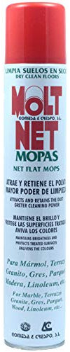 Molt Net - Spray de silicona para mopas planas de suelo de mármol (750 ml)