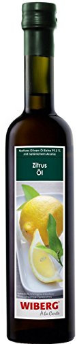 WIBERG Zitrus-Öl – Natives Olivenöl Extra mit fruchtiger Zitrusnote, perfekt für mediterrane Küche, Fisch- und Nudelgerichte, 500 ml