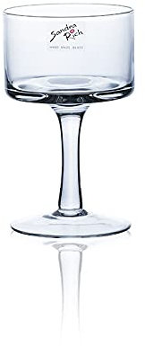 Sandra Rich 6er Set Kerzenhalter, Teelichthalter auf Fuß Glas H. 15cm D. 9cm