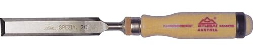 STUBAI Spezial Stemmeisen | schwedische Form | Klingenbreite 13 mm | Weißbuchen-Holzheft, polierte Fase | DIN 3139 | präzises Stechbeitel/Beitel für Holz | Profi-Qualität für Schreiner & Tischler