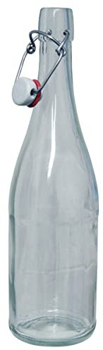 Balliihoo Homebrew 1 x - 750ml Classic Style Clear Glass Swing Top Bottle