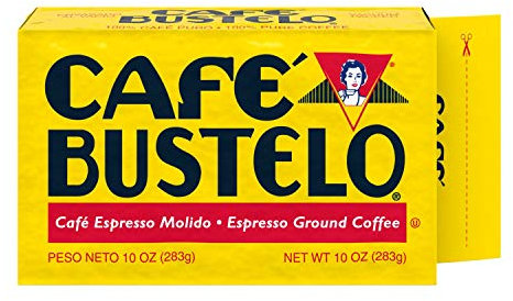 Cafe Bustelo Cafe Espresso Molido - Espresso Ground Coffee Brick (1 Pack x 283g Brick)