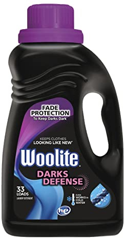 Woolite Darks Defense Liquid Laundry Detergent, 33 Loads, 50 Fl Oz, Regular & HE Washers, Packaging May Vary
