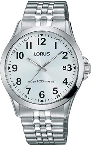 Lorus Klassik Herren-Uhr Edelstahl mit Metallband