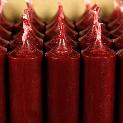 Durchgefärbte Stabkerzen 180 x Ø 22 mm, Tischkerzen aus Paraffinwachs, rußarm, geruchsneutral, Made in Germany