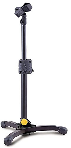 Hercules Stands MS300B Low Profile Straight Microphone Stand - with EZ Mic Clip