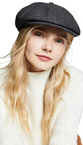 Brixton Unisex Mütze Brood BROOD grey/black herringbone, S BRIMCAPBRO