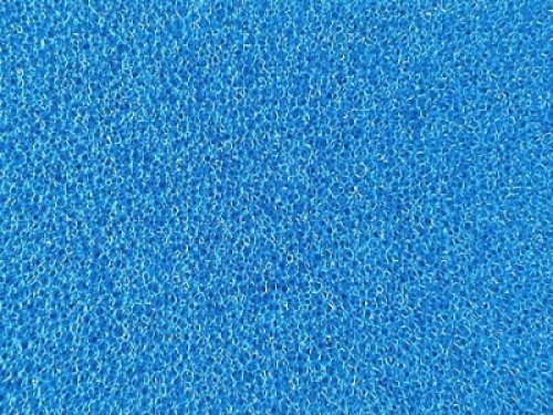 Filterschwamm 50x50x3 PPI30 fein blau