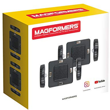 Magformers – Wheels, Set of 2 Magnetic Parts (713007)