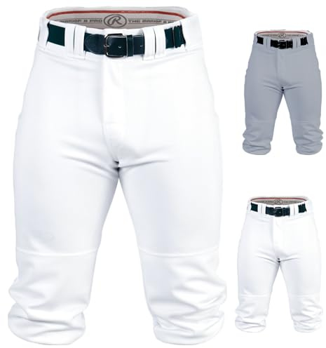 Rawlings, Pantaloni al Ginocchio da Uomo, Unisex, BP150K, White, M