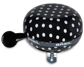 Ding-Dong Glocke Basil Polka Dot black/white dots, Ø 80mm