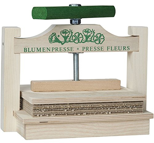 Glückskäfer 525262 Blumenpresse 22 x 20 cm mit Drehgriff