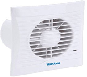 Vent Axia Silhouette 100T Bathroom / Toilet Extractor Fan with Timer. Model Number: 454056B