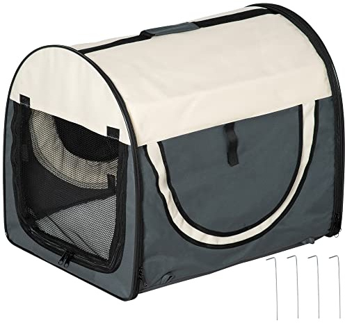 PawHut Hundebox faltbare Hundetransportbox Transportbox für Tier 5 Größen