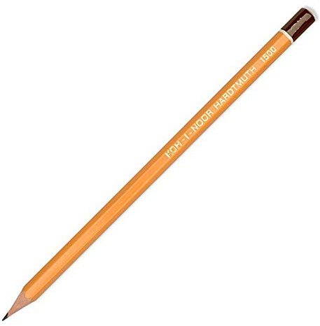 KOH-I-NOOR 1500 Graphitstifte Set, Härtegrad 6B (12 Stück)