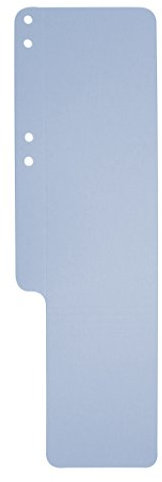 Exacompta 13706B Aktenschwänze (aus Recycling-Karton, 100 x 318 mm) 8 x 100er Pack, hellblau