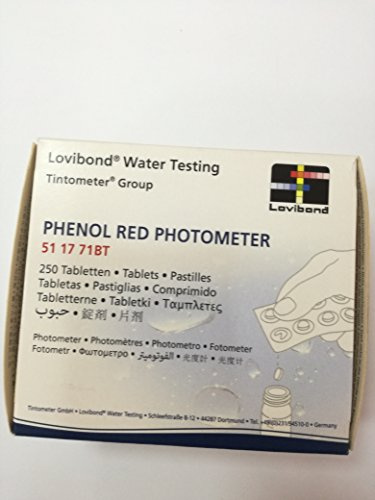 Ersatz Tablets reaktiv Messung Red Phenol Lovibond. Paket 250 UD. Belichtungsmesser/Tintometer. 51 17 71