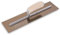Marshalltown The Premier Line MXS66GS 16-Inch by 4-Inch Galvanized Steel Finishing Trowel with Curved WoodHandle