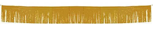 Folat Party-Banner mit Fransen, 6 m, goldfarben