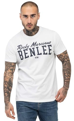 BENLEE Rocky Marciano Herren T-Shirt Trägerhemd Promo Shortsleeve Logo | Kurzärmeliges T-Shirt mit Rundhalsausschnitt, aus weicher gekämmter Baumwolle – bequem für Sport, Fitness und den Alltag