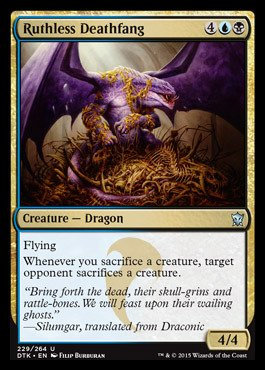 Magic The Gathering - Ruthless Deathfang (229/264) - Dragons of Tarkir - Foil