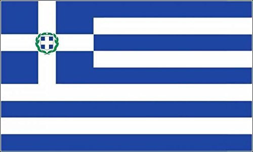 U24 Drapeau de moto Grèce Marine - 20 x 30 cm