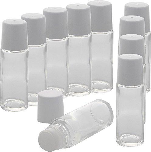 Klare Deostick 75 ml, Kosmetex Roll-on, Deo-Roller zum selbst Befüllen, 10 Stück