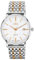 Dugena Herren-Armbanduhr 7090191 Festa Klassik, Automatik, Bicolor Zifferbaltt, Edelstahlgehäuse, Saphirglas, Edelstahlarmband, Doppelfaltdrückerschließe, 5 bar