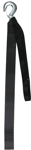 STAR BRITE 15' Heavy-Duty Winch Strap, Forged Hook, 4,000 lb Cap
