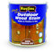Rustins Quick Dry Outdoor Wood Stain Satin Medium Oak 2.5ltr- Durable and Weather-Resistant Finish, Fast Drying, Vibrant Color for Decks, Fences, & Furniture, Available in Many Wood Shades