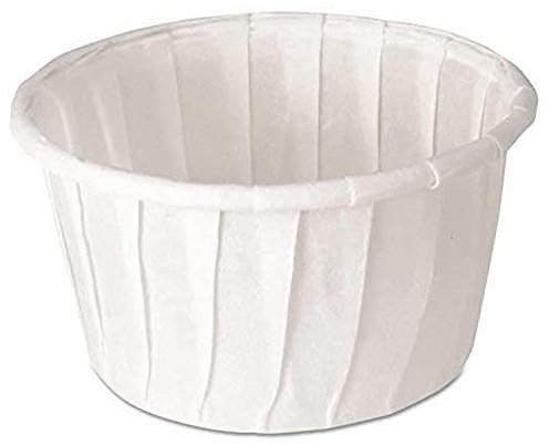 We Can Source It Ltd - 250 x 4oz Paper Souffle Portion Cups Waxed Paper Ramekin Sauce Pots with Leak-Resistant Coating – For Sauces, Condiments, Dips & Sampling – Disposable Catering Portion Control