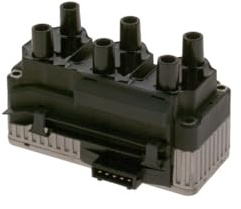 BOSCH Zündspule 0986221015 | Kompatibel mit: FORD GALAXY I, MERCEDES-BENZ V-CLASS, VW CORRADO, GOLF III, GOLF III Variant, PASSAT B3/B4