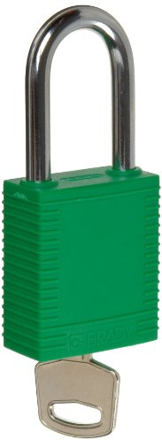 Cadenas de Sécurité Nylon, 38.50mm x 86.50mm x 19.50mm, Vert, Lot de 6