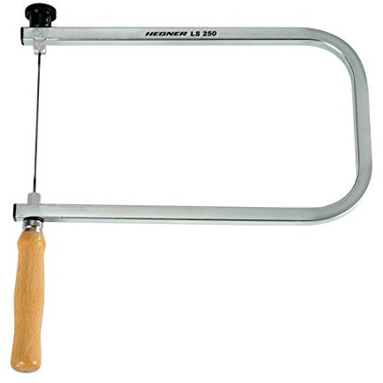 Hegner Laubsägebogen LS 250 (Ausladung 250 mm, Einspannsystem für Sägeblätter, Holzsäge für Kinder, Modellbau…) 96250