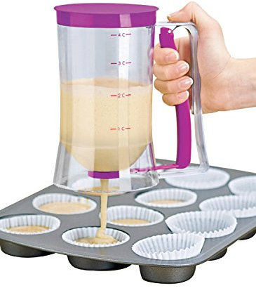Itian Plastica Cupcake Speciale Batter Dispenser Cuociono l'attrezzo 900ml 4-Cup capacità