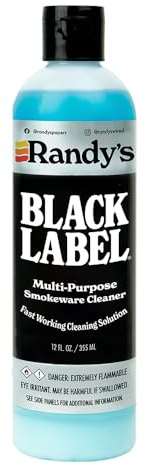 Randy's Black Label Cleaner - (12 fl oz) - Best Multipurpose Surface Cleaning Solution for Glass Tops, Metal and Ceramic Surfaces - Glass Top Cleaner for Streak-Free Finish - 1-Pack