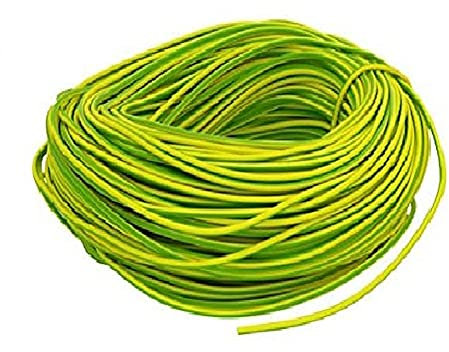 Merriway BH01485 Earth Sleeving, 3.0mm Yellow & Green, 10 Metres (33 feet)