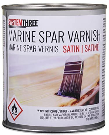 System Three Marine Spar Varnish, Satin, 1 Qt Can