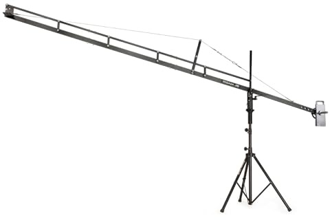 PROAIM 14ft Camera Crane Jib with Stand for Gimbals, Pan-Tilt & Fluid Head. for DSLR Video Cameras up to 8kg / 17.6lb (P-14-JS)