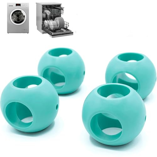 FISHTEC Magnetic Anti-Limescale Ball - Set of 4 (2 diskmaskiner + 2 tvättmaskiner) - Ekologisk tvättboll, skyddar mot kalkavlagringar utan tvättmedel