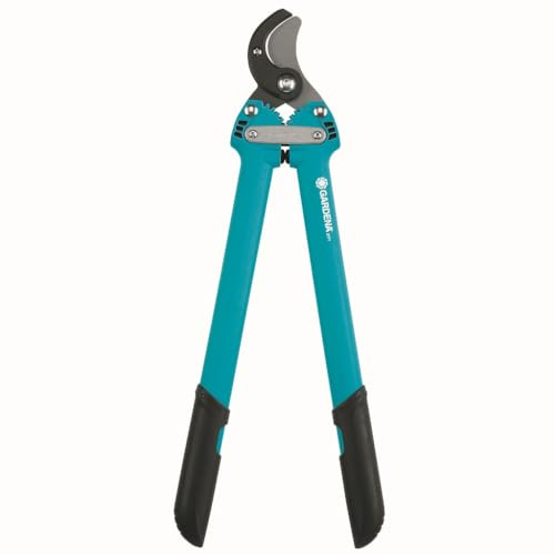 Tijeras de podar Comfort GARDENA 500 AL: tijeras de podar para madera dura y seca, yunque intercambiable, máx. Rama Ø 35 mm, 50 cm de longitud, engranaje dentado patentado para un 38% más de fuerza de corte (8771-20)