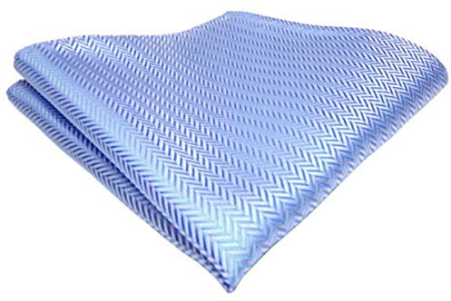 TigerTie Designer Einstecktuch in hellblau silber gemustert