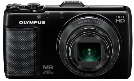 Olympus SH-25MR Digital Compact Camera - Black (16MP, 12.5x Superwide Optical Zoom) 3.0 inch Touch Panel LCD