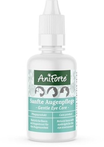 AniForte Sanfte Augenpflege 30ml - Augenreiniger für Hunde, Katzen & Kleintiere mit Augentrost, Augentropfen auf natürlicher Basis für das Augenumfeld