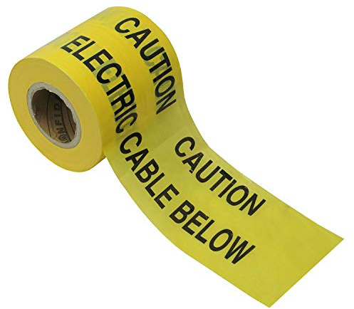 Faithfull 365m Warning Tape - Electric