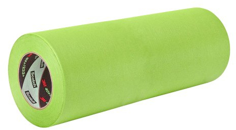 3M 401+ 2 x 60yd High Performance Masking Tape - 2 x 60 Yards Roll, Crepe Paper, Green